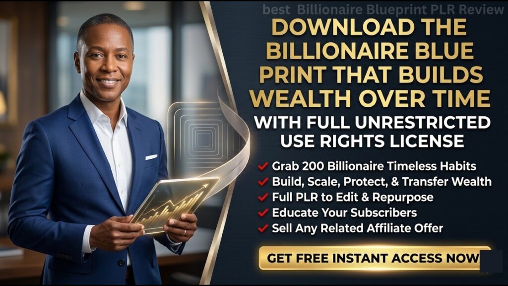 Billionaire Blueprint PLR Review